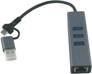 Фото: USB-хаб Dynamode DM-AD-GLAN-U3 4in1 № 2 | KTC