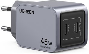 Зарядний пристрій UGREEN X707 45W PD GaN Tech Charger Space Gray (X707/35008)