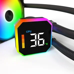 Фото: Система рідинного охолодження Montech Hyperflow Digital 360 Black (HYPERFLOW DIGITAL 360 (B)) № 5 | KTC