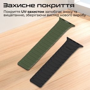 Ремінець Promate Magband-MS for Apple Watch 42/44/45/49mm Green (6959144067360)