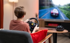 Кермо Thrustmaster T98-P Ferrari 296 GTB з педалями для PC/PS4/PS5