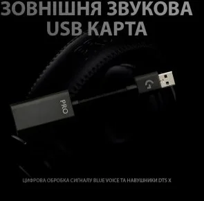 Фото: Гарнітура Logitech G Pro X Black with Stand (991-000358) № 8 | KTC