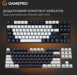 Клавіатура, GamePro Genesis Metallic MK110B Red Switches USB ( Gaming )