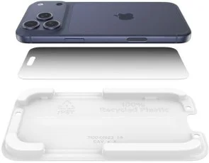 Фото: Захисне скло Belkin for Apple iPhone 17 Pro Max - Privacy Screen Protector 1Pack (OVA214HQ) № 5 | KTC