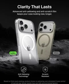 Фото: Чохол Belkin for Apple iPhone 17 Pro - Magnetic Protective Clear (MSA031HQCL) № 9 | KTC