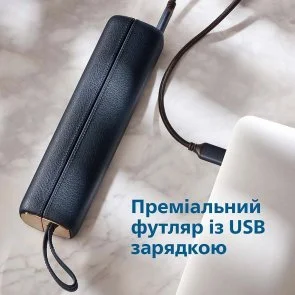 Фото: Електрична зубна щітка Philips Sonicare DiamondClean Prestige 9900 Series Blue + Travel case (HX9992/12) № 16 | KTC