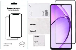 Фото: Захисне скло BeCover for Oppo Reno14 5G - Black (713933) № 2 | KTC