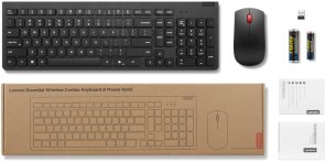Комплект клавіатура+миша Lenovo Essential Wireless Combo Gen2 Black (4X31R64454)
