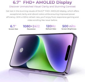 Смартфон Oukitel P1 8/256GB Black (P1_BK)