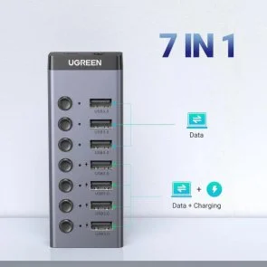 Фото: USB-хаб UGREEN CM481 Grey (90307) № 6 | KTC