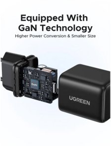Зарядний пристрій UGREEN X512 GaN PD 20W Black (55553)