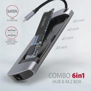 Фото: USB-хаб Axagon HMC-6M2 Grey № 9 | KTC