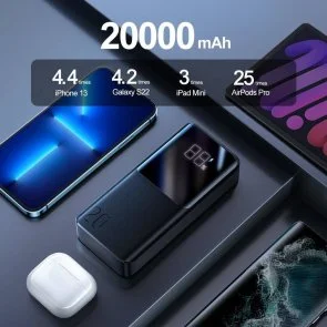 Фото: Батарея універсальна JoyRoom JR-QP192 20000mAh 22.5W Black (6941237185129) № 3 | KTC