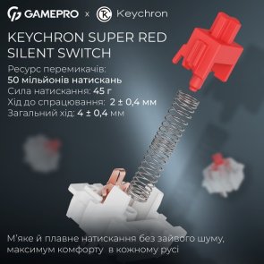 Клавіатура GamePro Asgard Ragnar MK285BK WL/BT/USB Black