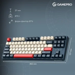 Фото: Клавіатура GamePro Asgard Ragnar MK285BL WL/BT/USB Blue № 17 | KTC
