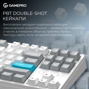 Клавіатура GamePro Asgard Ragnar MK285WH WL/BT/USB White