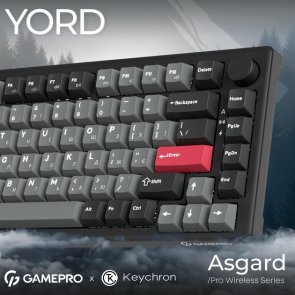 Клавіатура, GamePro Asgard Yord MK266BK WL/BT/USB, Black ( Gaming )