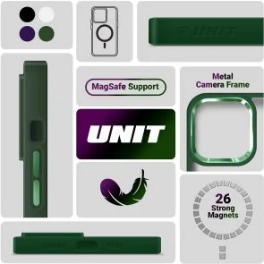 Фото: Чохол ArmorStandart for Apple iPhone 13 - Unit MagSafe Dark Green (ARM66938) № 5 | KTC
