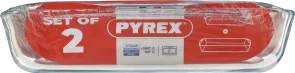 Фото: Форма Pyrex 40x27cm / 35x23cm / 3.7L / 2.7L 2pcs Clear (913S607/8044) № 2 | KTC