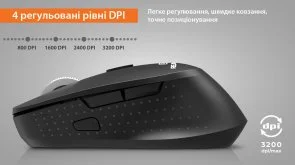 Фото: Миша Real-EL RM-380W Wireless Black (EL123200057) № 13 | KTC