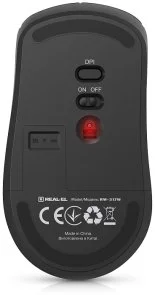 Фото: Миша Real-EL RM-317W Wireless Black (EL123200052) № 8 | KTC