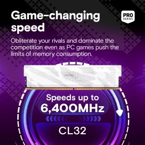 Фото: Оперативна пам’ять Crucial Pro OC White DDR5 2x16GB (CP2K16G64C32U5W) № 3 | KTC