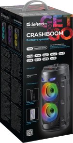 Акустика для вечірок Defender Crashboom Black (65085)