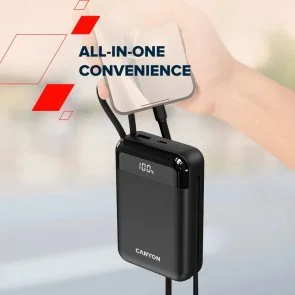 Фото: Батарея універсальна Canyon OnPower 204 20000mAh 22.5W Built-In USB-C / Lightning (CNS-CPB204B) № 12 | KTC
