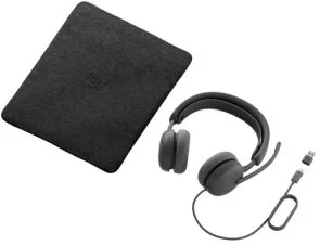 Фото: Гарнітура Logitech Zone Wired 2 for Business Teams version Graphite (981-001615) № 5 | KTC