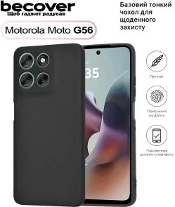 Фото: Чохол BeCover for Motorola Moto G56 - Black (713766) № 2 | KTC
