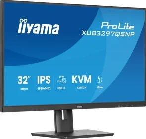 Фото: Монітор iiyama ProLite XUB3297QSNP-B1 Black - 32" IPS / 2560×1440 / 100 Гц / Adaptive Sync / Pivot / HAS № 2 | KTC