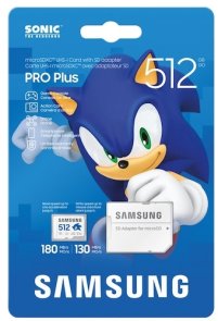 FLASH пам'ять Samsung Pro Plus Sonic the Hedgehog UHS-I V30 U3 Micro SDXC 512GB with adapter (MB-MD512SA/LC1)