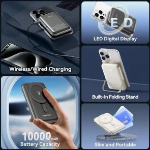 Фото: Батарея універсальна Vention FHNW0 10000mAh 20W/Qi 15W White № 11 | KTC