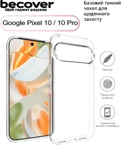 Фото: Чохол BeCover for Google Pixel 10 / 10 Pro - Transparancy (713677) № 3 | KTC