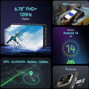 Смартфон Ulefone Armor 25T 8/256GB Frost Black (6975326668804)