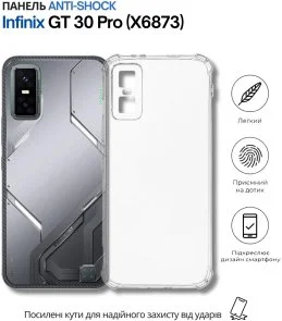 Фото: Чохол BeCover for Infinix GT 30 Pro X6873 - Anti-Shock Clear (714697) № 2 | KTC