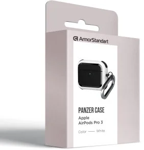 Фото: Чохол ArmorStandart for Apple Airpods Pro 3 - Panzer White (ARM88290) № 2 | KTC