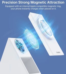 Бездротова зарядна станція Choetech T600-F 15W White