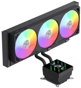 Фото: Система рідинного охолодження Gamemax GLACIER 360 LCD BK № 4 | KTC