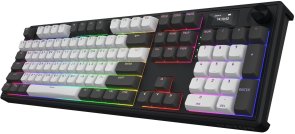 Клавіатура Hator Skyfall 100 Pro Aurum Vanila Silent Wireless Grey/Black (HTK4100UA)