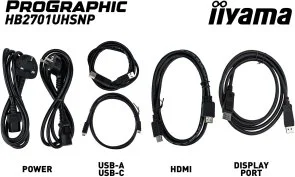Фото: Монітор iiyama ProGraphic HB2701UHSNP-B1 Black - 27" IPS / 3840×2160 / 60 Гц / Pivot / HAS № 18 | KTC