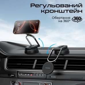 Кріплення для мобільного телефону Promate magneo-15w (6959144068268)