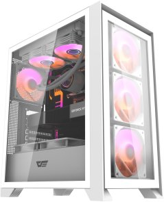 Корпус DARKFLASH DRX70 Glass White with window (DRX70 GLASS WHITE)
