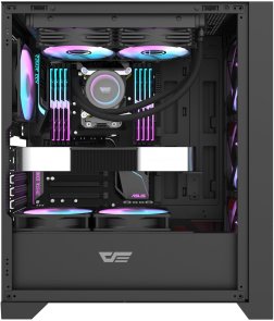 Корпус DARKFLASH DRX70 Glass Black with window (DRX70 GLASS BLACK)