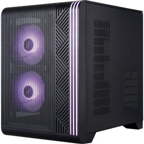 Корпус 1stPlayer VT5-BK-3F7 Black with window