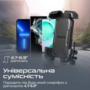 Фото: Кріплення для мобільного телефону Promate Bikemount 2 Black (6959144061788) № 5 | KTC