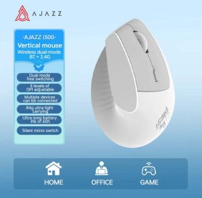 Мишка, Ajazz i300 WL/BT, White