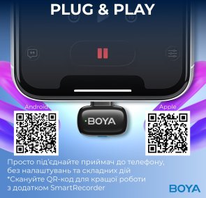 Радіосистема BOYA mini-12 Type-C/Lightning Black