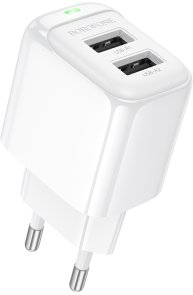 Зарядний пристрій BOROFONE BAS41A Potential 2A White (6941991113741)