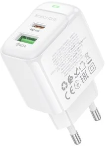 Фото: Зарядний пристрій BOROFONE BAS45A Potential PD QC3.0 30W White (6941991113871) № 6 | KTC